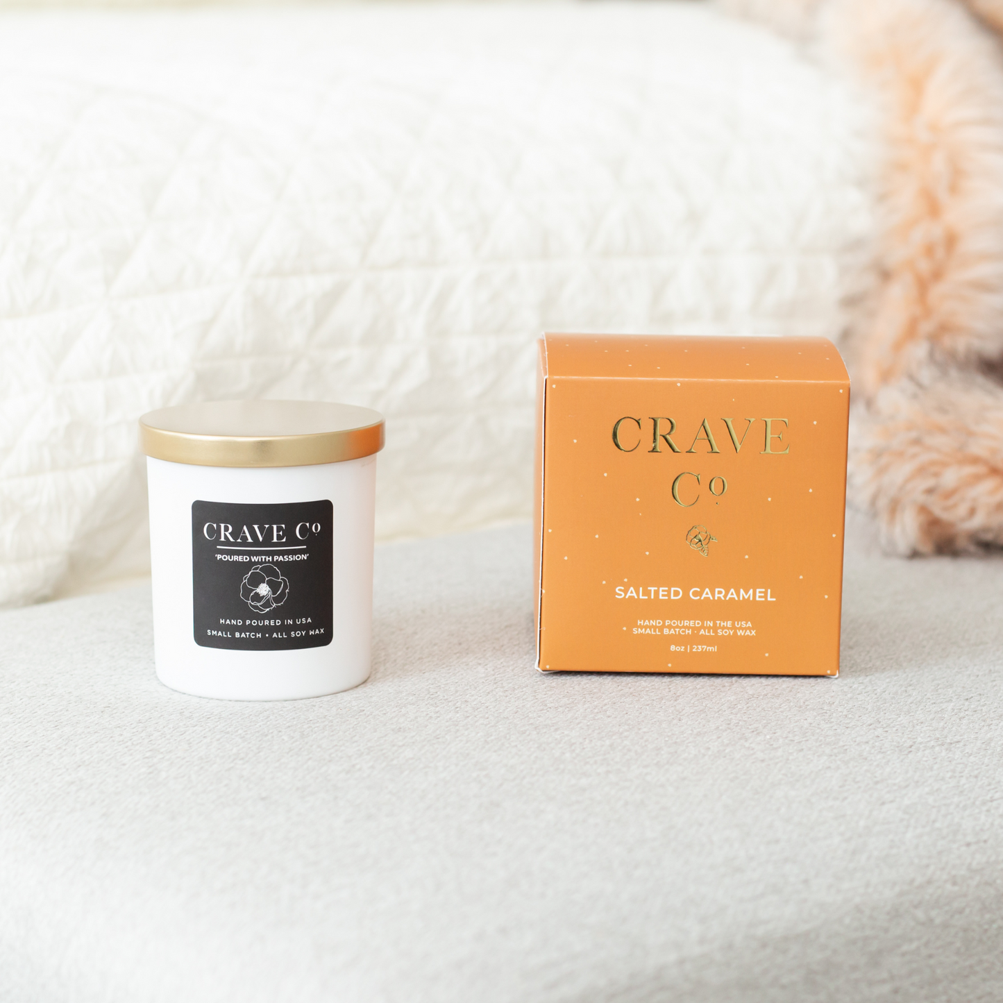 Salted Caramel Boxed Candle