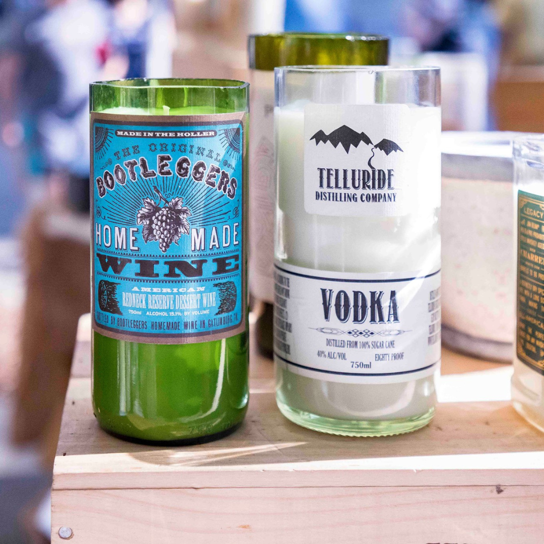 Wine Bottle Candles