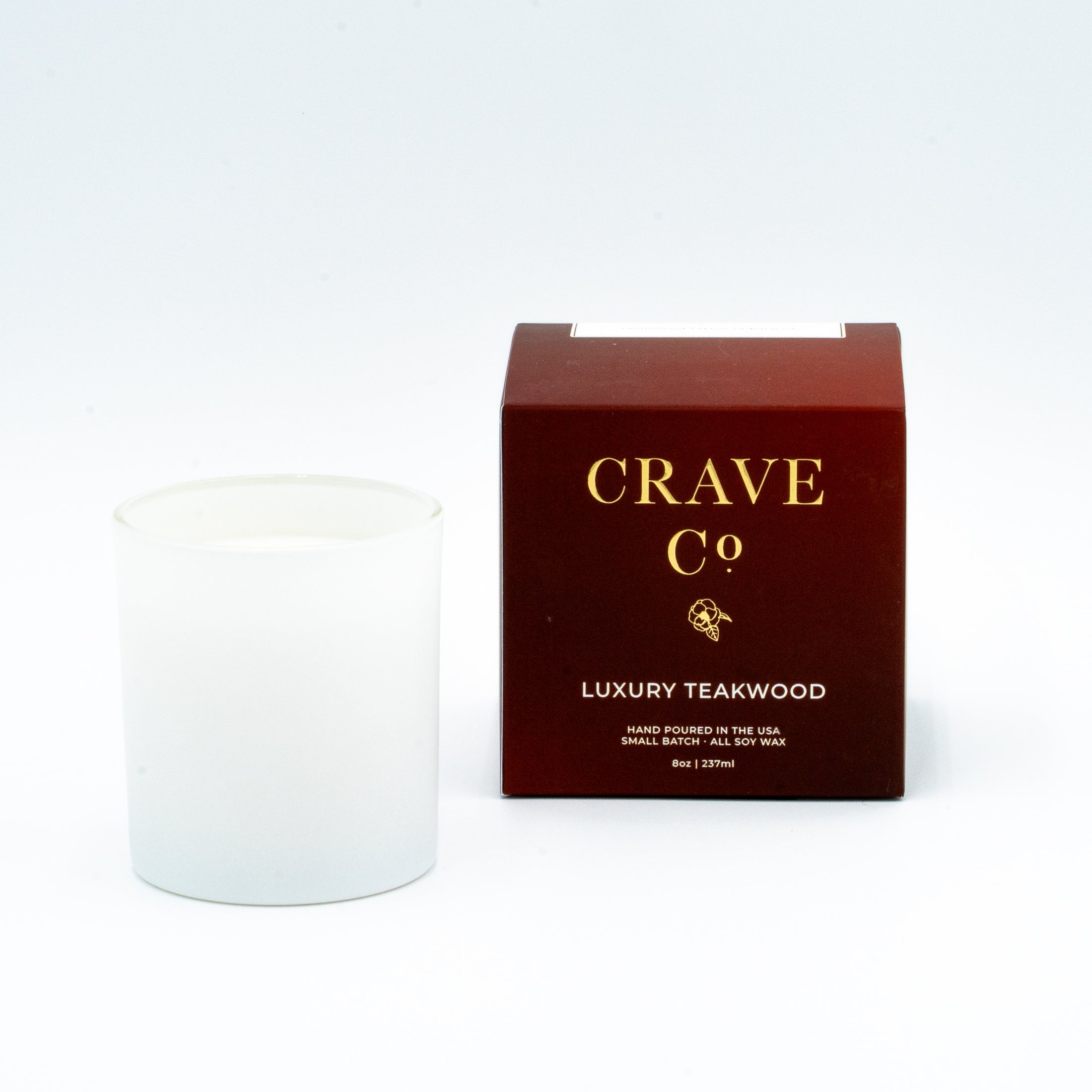 Luxury Teakwood Boxed Candle Crave Candles