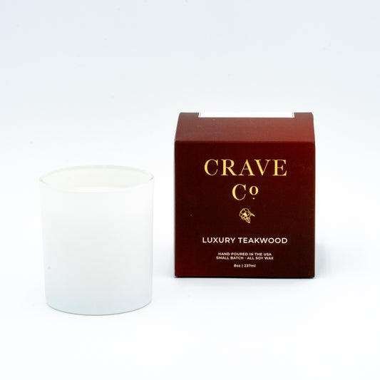 Luxury Teakwood Boxed Candle