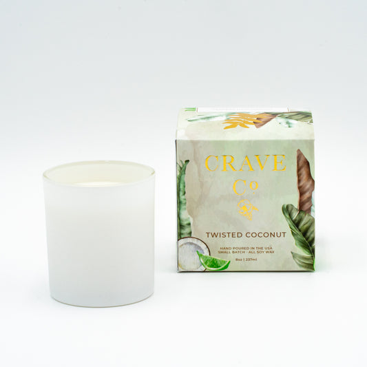 Twisted Coconut Boxed Candle
