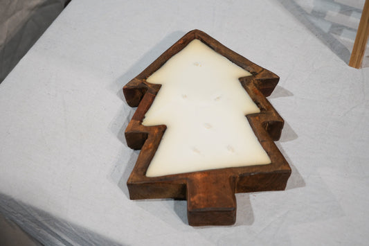 Christmas Tree Dough Bowl- Dark