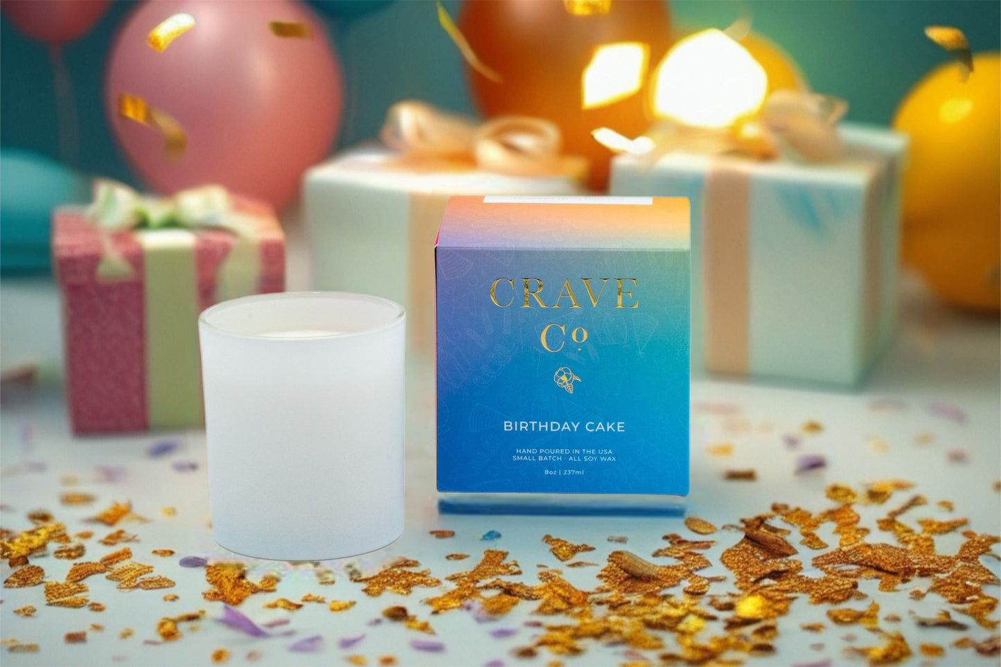 Birthday Cake Boxed Candle