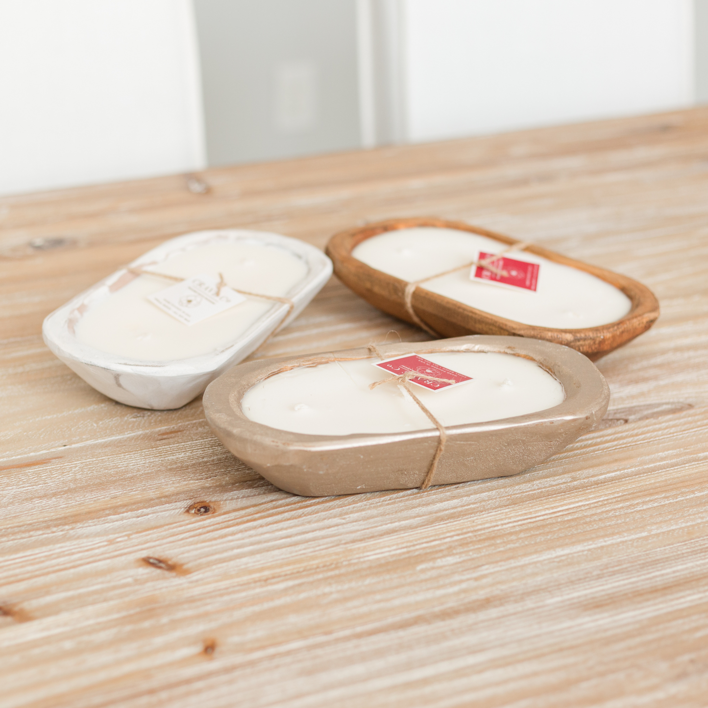Hand-Carved Wood Dough Bowl [Mini-Size]