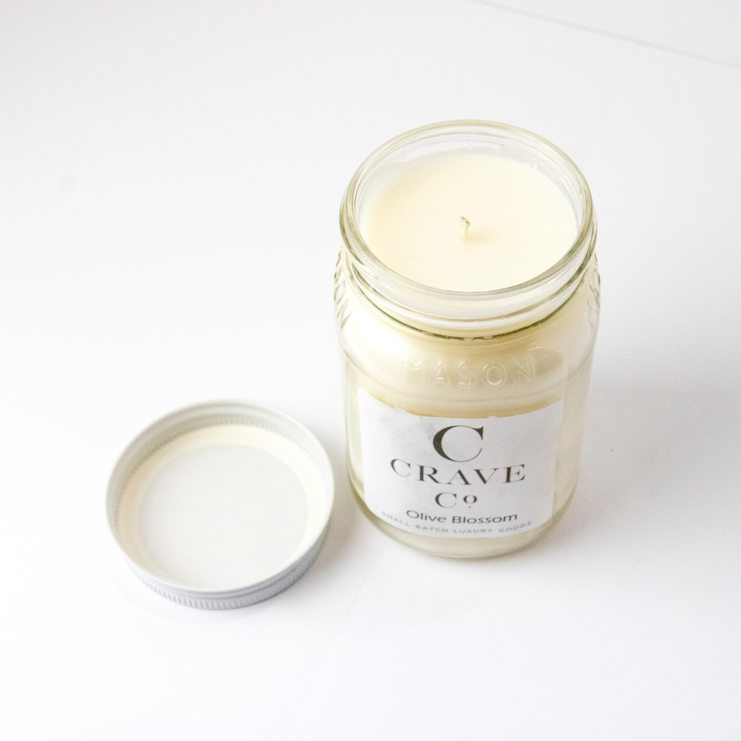 Mason Jar Candles [8 and 16 oz.]-Crave Candles