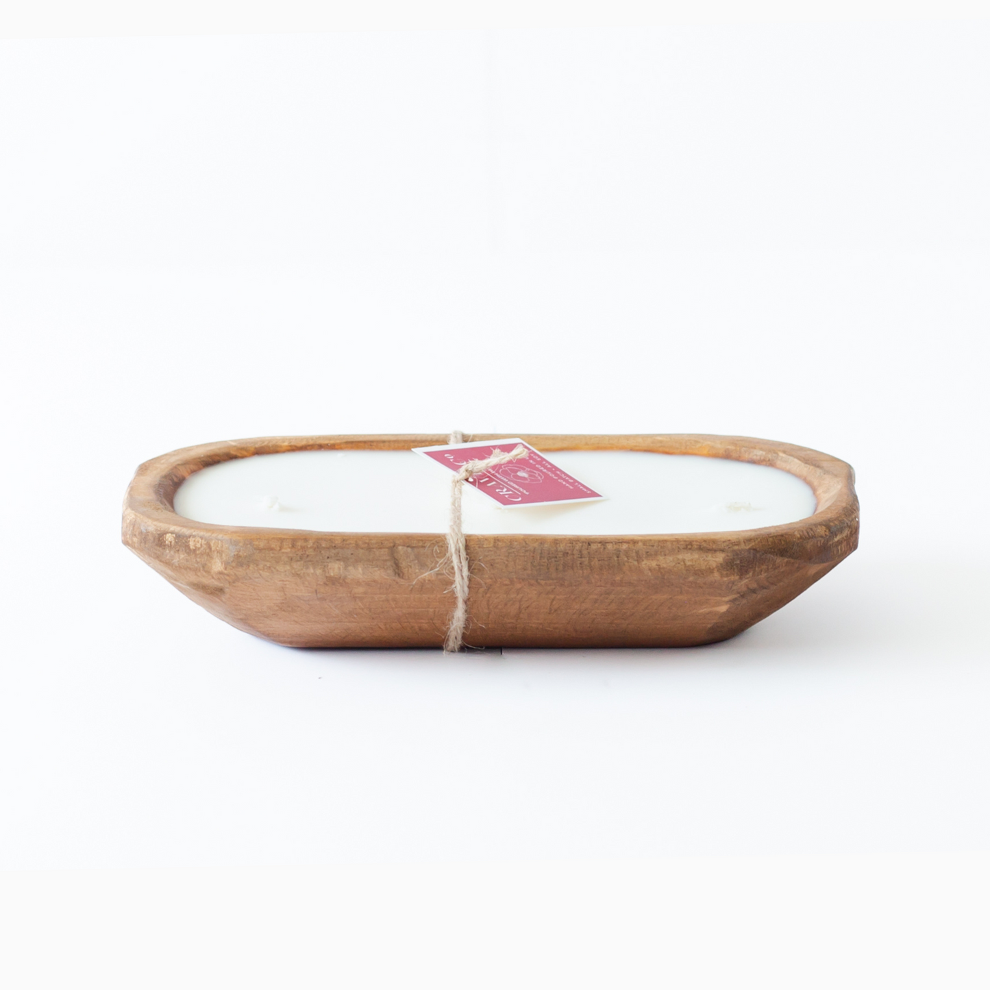 Hand-Carved Wood Dough Bowl [Mini-Size]