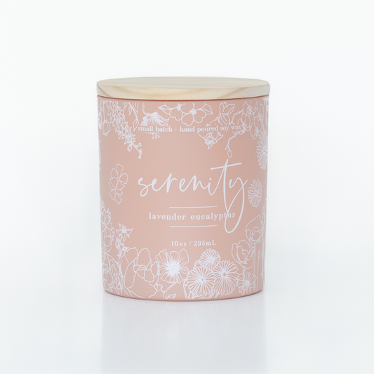 Matte Pink Serenity Candle [10 oz.]