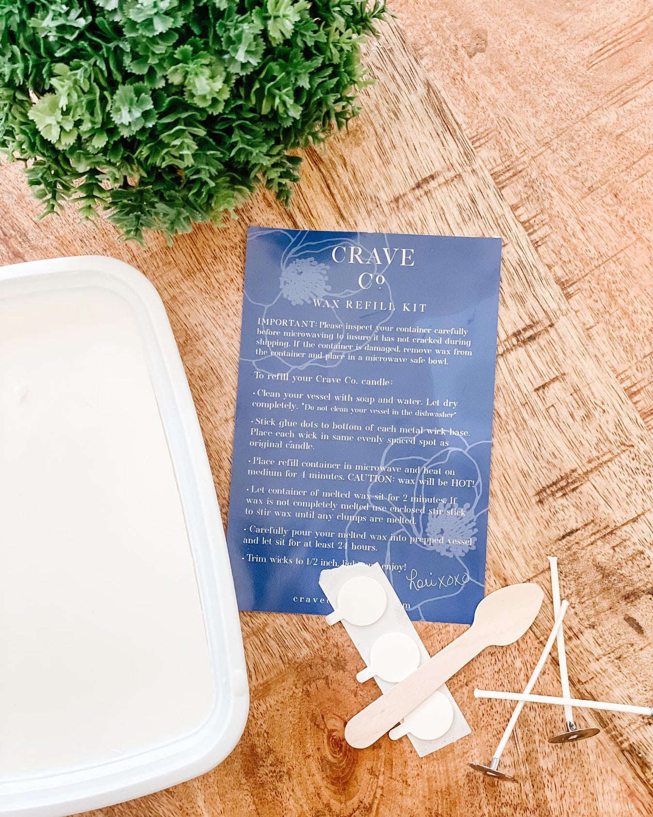 Mini Dough Bowl Refill Kit [14 oz] Crave Candles