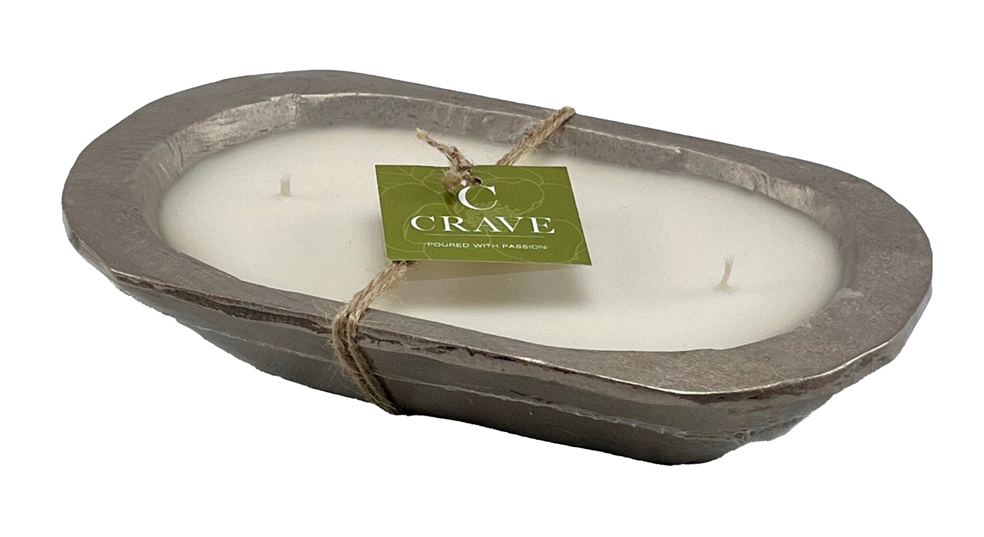 Hand-Carved Wood Dough Bowl [Mini-Size]-Crave Candles
