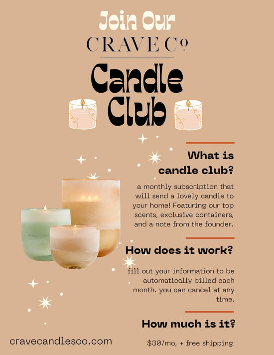 Handcrafted Luxury Candles Crave Candles Co®