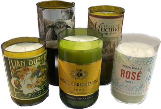 Wine Bottle Candles